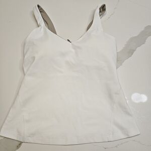 Women's White Sleeveless Top